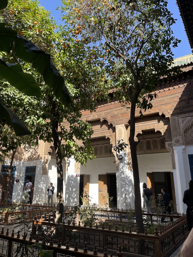 The Lazama Synagogue garden