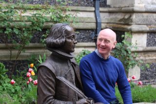 Peter 'in conversation' with Shakespeare