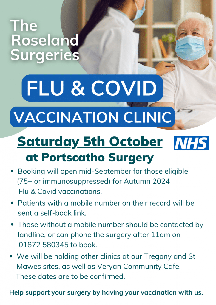 Autumn Flu and Covid Vaccinations